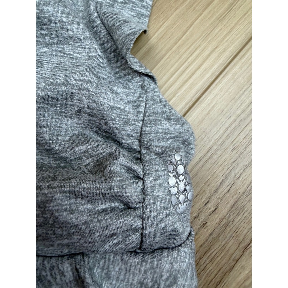 Free People‎ FP Movement Ruffle Sports Bra Heather Grey Open Back Bralette XS - Picture 5 of 9